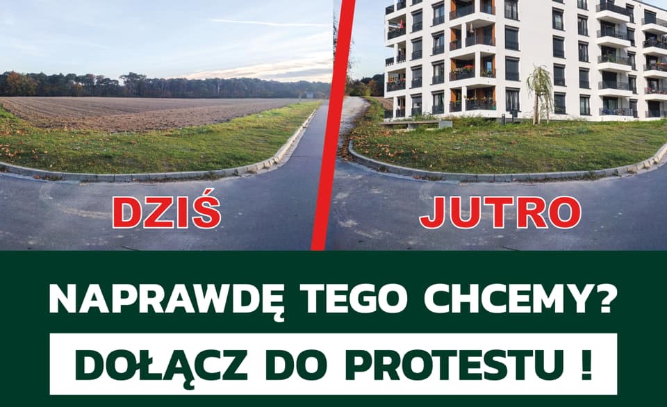 protest działka 1681 Stęszew